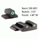 Ameriglo Tritium Night Sight For Smith &amp; Wesson, M&amp;P, Green, SW-801
