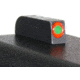 Ameriglo Night Sight Set - ProGlo Style - FRONT Sight Only - Green w/ Orange Circle Outline - All For Glock Models GL-212-OR-C