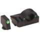 AmeriGlo Springfield Ghost Ring Sight, Green Tritium White Outline FRONT, Green Tritium REAR, Springfield, XD-125