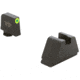 AmeriGlo Optic Compatible 4XL Tall Green Tritium LumiGreen Outline .385in front, FlatBlack .480in Rear, GL-695