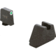 AmeriGlo Optic Compatible 4XL Tall Green Tritium White Outline .385in front, FlatBlack .480in Rear, GL-495