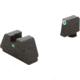 AmeriGlo Optic Compatible Sight Set for Glock 3XL Tall w/Green Tritium White Outline Front/ Single Green Tritium Dot Rear, i-Dot, GL-193