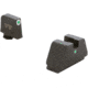 AmeriGlo Optic Compatible Sight Set for Glock 3XL Tall w/Green Tritium White Outline Front/ Single Green Tritium Dot Rear, i-Dot, GL-193