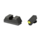 Ameriglo Optics Compatible Tritium Handgun Sight Set for Glock Flat Black .295 Rear 1L Tall Green with Black .220 Front 3030BDA5, GL-680