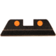 AmeriGlo Painted Rear Sight Fits Glock 17,19,22,23,24,26,27,33,34,35,37,38,39, .256in. Height, Orange Dots GG-414R