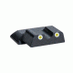 Ameriglo Rear Tritium Night Sights S&amp;W M&amp;P Shield Yellow Tritium With White Outlines, EDEMO1