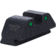 AmeriGlo Smith and Wesson Rear Sight, Green Tritium 2-Dot Black Outlines .335inH .165in Sq Notch, Smith &amp; Wesson, SW-2875R