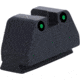 AmeriGlo Smith and Wesson Rear Sight, Green Tritium 2-Dot Black Outlines .492inH .150in Sq Notch, Smith &amp; Wesson, SW-2200R