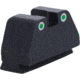 AmeriGlo Smith and Wesson Rear Sight, Green Tritium 2-Dot White Outlines .492inH .150in Sq Notch, Smith &amp; Wesson, SW-2100R