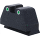 AmeriGlo Smith and Wesson Rear Sight, Green Tritium 2-Dot White Outlines .492inH .150in Sq Notch, Smith &amp; Wesson, SW-2100R