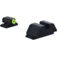 AmeriGlo Smith &amp; Wesson Optic Compatible Sight, Green Tritium LumiGreen Outline FRONT, Black Serrated REAR, Smith &amp; Wesson, SW-534