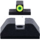 AmeriGlo Smith &amp; Wesson Optic Compatible Sight, Green Tritium LumiGreen Outline FRONT, Black Serrated REAR, Smith &amp; Wesson, SW-534