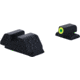 AmeriGlo Smith &amp; Wesson Optic Compatible Sight, Green Tritium LumiGreen Outline FRONT, Black Serrated REAR, Smith &amp; Wesson, SW-534