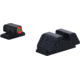 AmeriGlo Smith &amp; Wesson Optic Compatible Sight, Green Tritium Orange Outline FRONT, Black Serrated REAR, Smith &amp; Wesson, SW-434