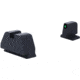 AmeriGlo Smith &amp; Wesson Pistol Front Sight, Green Tritium Black Outline .378in FRONT, Black .492inREAR, Smith &amp; Wesson, SW-809