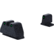 AmeriGlo Smith &amp; Wesson Pistol Front Sight, Green Tritium Black Outline .378in FRONT, Green Tritium Black Outline .492inREAR, Smith &amp; Wesson, SW-813