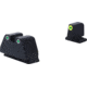AmeriGlo Smith &amp; Wesson Pistol Front Sight, Green Tritium LumiGreen Outline .378in FRONT, Green Tritium White Outline .492inREAR, Smith &amp; Wesson, SW-333