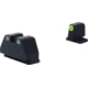 AmeriGlo Smith &amp; Wesson Pistol Front Sight, Green Tritium LumiGreen Outline .378in FRONT, Green Tritium White Outline .492inREAR, Smith &amp; Wesson, SW-333