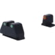 AmeriGlo Smith &amp; Wesson Pistol Front Sight, Green Tritium Orange Outline .378in FRONT, Green Tritium White Outline .492inREAR, Smith &amp; Wesson, SW-331