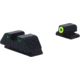 AmeriGlo Smith &amp; Wesson Trooper Night Sight, Green Tritium LumiGreen Outline FRONT, Green Tritium Black Outline Serrated SQ REAR, Smith &amp; Wesson, SW-820