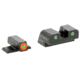 AmeriGlo Spartan 3 Dot Night Sight Set for Springfield Hellcat OSP w/Green Tritium Orange Outline Front/ Green Tritium Black Outline Rear, SA-448