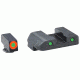 Ameriglo Spartan Tactical Tritium Night Sight Set For Glock 43 Orange/Green