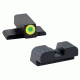 AmeriGlo Tritium Sig Set ProGlo lime-Lumi Outline Front, BLK Rear 8 Height Front 8 Height Rear SG-533