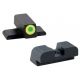 AmeriGlo Tritium Sig Set ProGlo lime-Lumi Outline Front, BLK Rear 8 Height Front 8 Height Rear SG-533