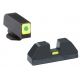 Ameriglo Tritium Front and non trit rear sights, green green GL-625
