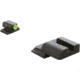 AmeriGlo Tritium Front Black Rear M&amp;P Shield ProGlo Front, LimeLumi Outline SW-543