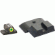 AmeriGlo Tritium Front Black Serrated Rear All M&amp;P Models, except Shield, ProGlo Front, LimeLumi Outline SW-533