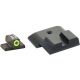 AmeriGlo Tritium Front Black Serrated Rear All M&amp;P Models, except Shield, ProGlo Front, LimeLumi Outline SW-533
