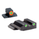 Ameriglo Tritium Front/Rear Combo Sights Green Dot White Outline Rear And Green Dot Orange Outline Front For S&amp;W Shield