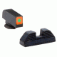 Ameriglo Tritium front serrated rear, green orange GL-647