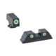 AmeriGlo Pistol Tritium Night Sights, Glock 20,21,29,30,31,32,36, Classic Green Front, Green Rear, GL-119