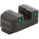 AmeriGlo Tritium Rear Sights for Springfield w/Green Tritium 2 Dot Black Outlines .300in H, Sq Notch Serrated, SA-875R