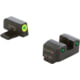 AmeriGlo Trooper Sets for Springfield Hellcat OSP w/Green Tritium LumiGreen Outline Front/ Green Tritium Black Outline Rear, SA-819