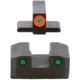 AmeriGlo Trooper Sets for Springfield Hellcat OSP w/Green Tritium Orange Outline Front/ Green Tritium Black Outline Rear, SA-816