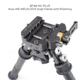 Atlas PSR Standard Bipod, 5-9.4in Height Range, Area 419 ARCALOCK Clamp, Black, BT46NCPLUSA419ARCALK