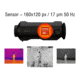 ATN OTS-XLT 2.5-10x Thermal Viewer, 25mm, 160x120, Black, TIMNOXL125X