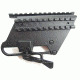 Axion Kobra AK to Weaver Mount, Centered, w/ Long Side Tactical Rail, Black, AKOBRAM