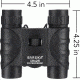 Barska 10x25mm Waterproof Compact Binocular, Black, Small AB12725