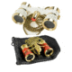 Barska 3x25 Blue Line Opera Glass Theater Binoculars w/ Necklace &amp; Pouch, Pearl White, Ruby Red