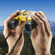 Barska Colorado Series 10x25 Compact Waterproof Roof Prism Binoculars, Yellow CO10696
