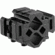 Barska Double Rifle barrel Mount, Tri-Rail, 2 sections, Black AW12002