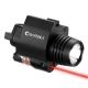 Barska Laser LED Weapon Flashlight, CR123A, Red, 200 Lumens, Black, AU12714