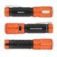 Blackfire-Klein Outdoors Rechargeable LED Flashlight Lantern, Lithium-Ion, White, 500 Lumen, Black/Orange, BBM6412