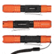 Blackfire-Klein Outdoors Rechargeable LED Pocket Flashlight, Lithium-Ion, White, 275 Lumen, Black/Orange, BBM6411