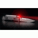 BriteBrite-Blade Tactical Lighted Survival Knife w/ Mini LED Flashlight, 3.5in, Combo Edge Serrated BSTLSK-100-SERRATED