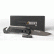 BriteBrite-Blade Tactical Lighted Survival Knife w/ Mini LED Flashlight, 3.5in, Combo Edge Serrated BSTLSK-100-SERRATED